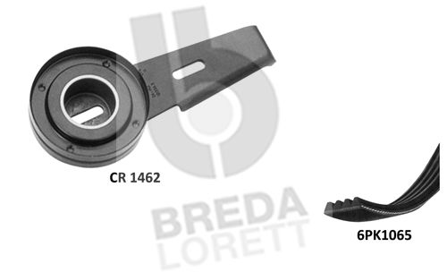 BREDA LORETT V formos rumbuotas diržas, komplektas KCA0052